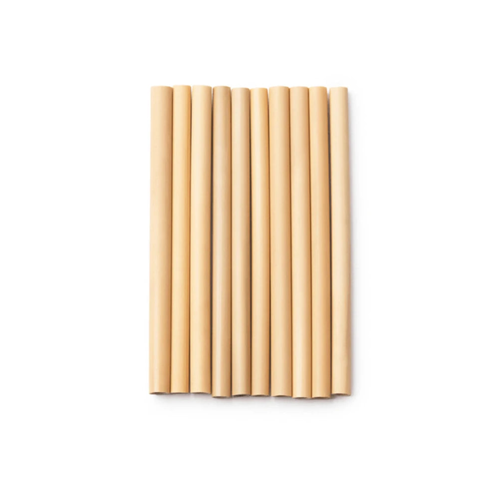 Customized 100% Biodegradable PLA Boba Large Straw for Drinking Cup Colored Bubble Boba Straw  Bamboo Drinking Straws Disposable