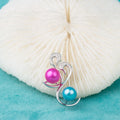 P010679 DIY 7-9mm Natural Freshwater Pearl Pendant Accessory 925 Sterling Silver Engagement Jewelry Necklace for Women