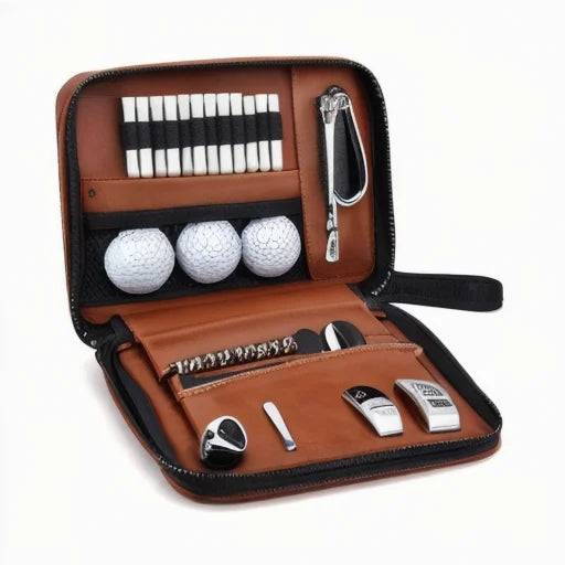 Golf Gifts for Men Father Golf Accessories Set with Hi-End Case Golf Ball Tees Ball Clamp Divot Tool  Etc