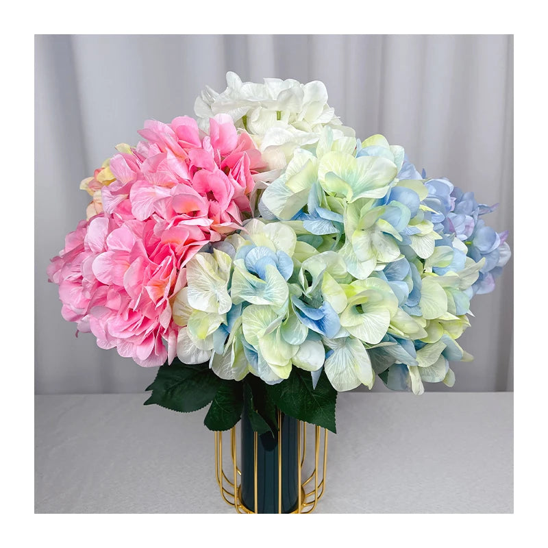 5 silk-screened hydrangea Popular artificial flowers decorative