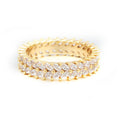 Hollow ring with sparkle cubic zirconia brass wedding crystal open ring jewelry fancy adjustable rings for ladies.