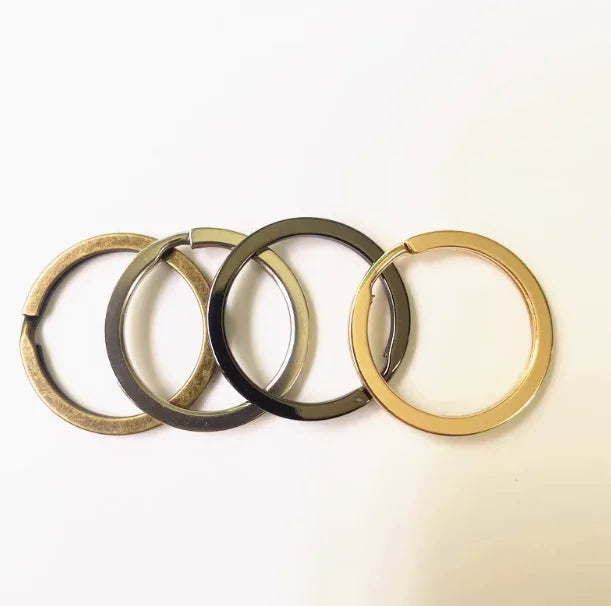 Gold Rose Black Bag Packaging Hardware Accessories Iron Galvanized Bag 25mm 30mm 35mm Split Rings Snap Hooks Alloy