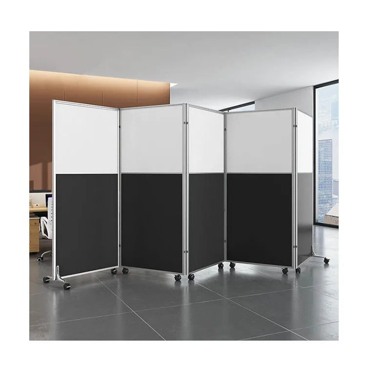 Modern Portable Office Folding Screen Free Standing Partition Wall Room Divider for School Hospital Villa Commercial Use