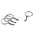 Stock Supply 1.5 X 25mm Round 4-link Metal Keyring for Bag Decoration