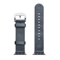 Hot Sale Luxury Smart Watch Bands 20mm Woven Nylon Strap with 304L Stainless Steel Grey Seatbelt Watch Straps