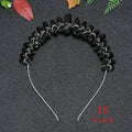 Diy Hot Design Crystal Crown Black Natural Crystal Headband Bridal Jewelry Party Decoration