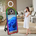 Factory Direct Sale Arch Magic Mirror Instant Print Photo Booth with 43-Inch Touch Screen SLR Compatible Metal Construction