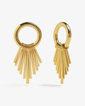 Evorte 6mm New Tassels Magnetic Hoop Earring 316L Stainless Steel Classic Plug Tunnel Ear Weight Hanger Gauges Piercing Jewelry