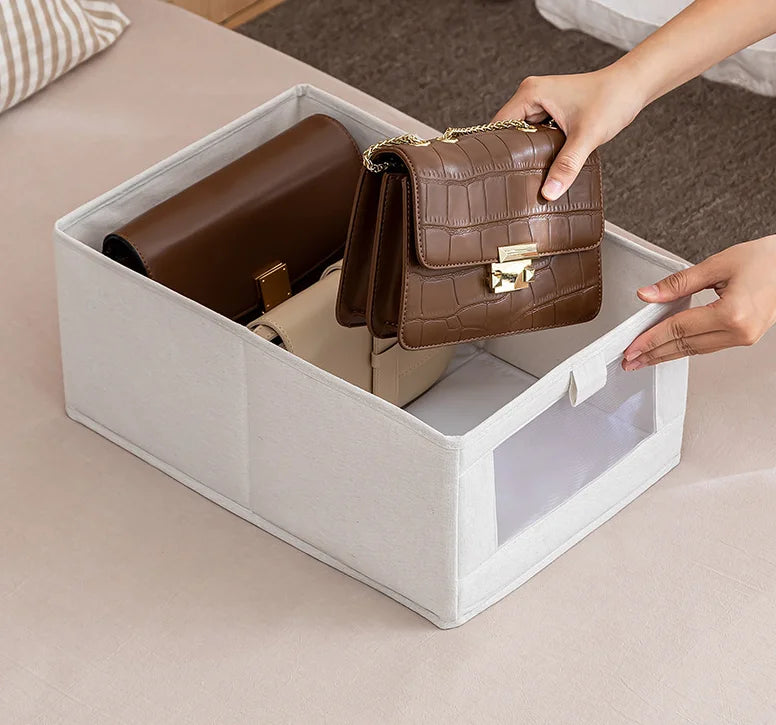 Closet Storage & Organization Wardrobe Clothes Organizer Foldable Visible Clothes Drawer Storage Box for Jeans