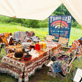 Custom Woven Oversized 130*150 cm American  Bohemian Tapestries Woven Blanket with Tassels for Picnic