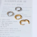 Fenny Waterproof&Non Tarnish Simple Smooth Basic Hoop Earring Trend for Women Wholesale Stainless Steel Ladies Jewelry