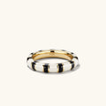 LOZRUNVE 18k Gold Vermeil Fashion New Design Enamel Ring Silver 925 Sterling