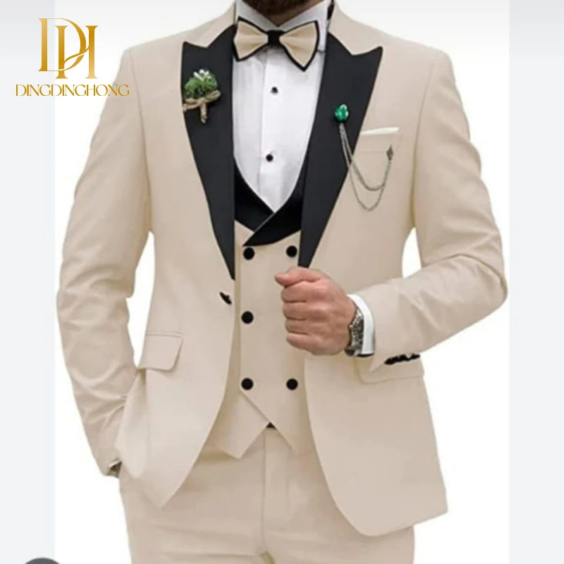 Casual Business Suit - Wedding and Banquet Dress Fitted Men's Suit