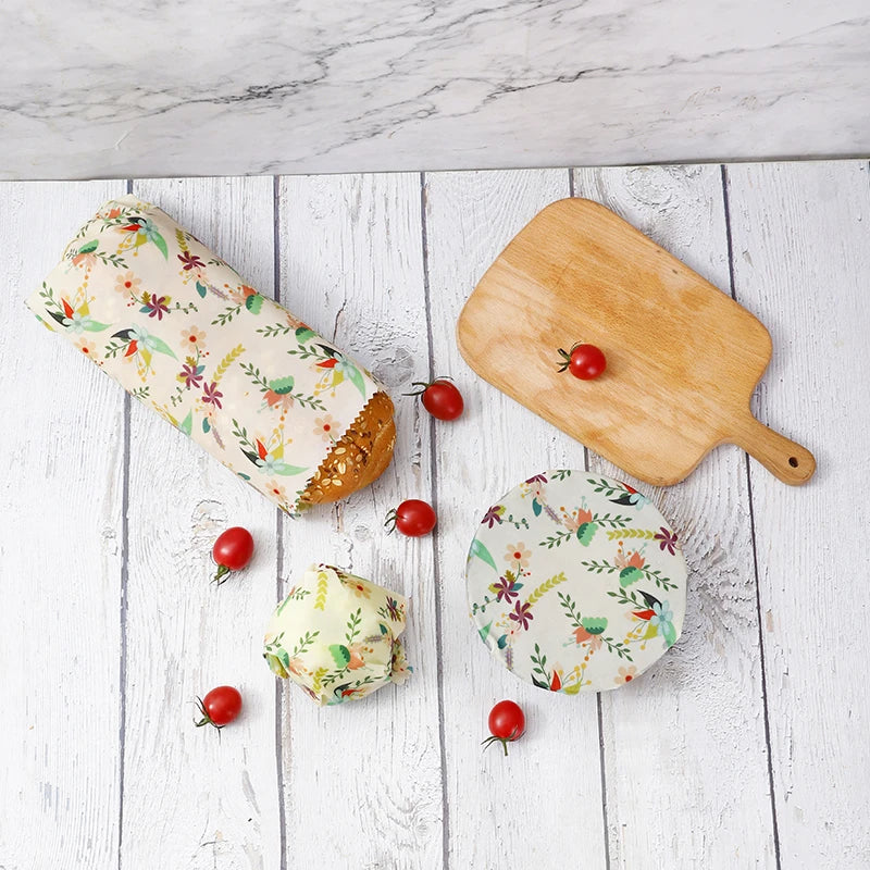Kraft Envelope Packaging for 3pack Beeswax Wrap Eco Friendly Kitchen Food Wrap Custom Bees