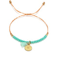 Latest Designer Crystal Beaded Yoga Lotus Tassel Bracelets for Girls Handmade Minimalist Adjustable Flower Weddings Gifts
