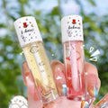 Peach Milk Honey Lip Oil Lip Glazed Relieves Dry Moisturizing Lip Gloss Big Brush Head Cute Korean Makeup