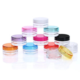 3g 5g Portable Cosmetic Empty Cream Jars Clear Bottles Eyeshadow Makeup Cream Lip Balm Container Travel Sample Cream Pots