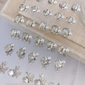 Premium 3D Light Luxury Diamond Nail Rhinestones Versatile Butterfly Zircon Rock Sugar Pearl Finish Nail Accessories