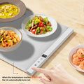 Travel Rolling Large Electric Warming Trays for Food With Adjustable Ped Foldable Chafing Trays Folding Stands Fast Heating