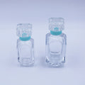 Wholesale Luxury 30ml 50ml Empty Perfume Bottle Unique Design square Glass with Pump Sprayer Transparent Custom Box Packaging