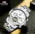 TEVISE Wholesale Luxury Men's Automatic Tourbillon Watch for Men 38mm Dial Stainless Steel  Waterproof Montre