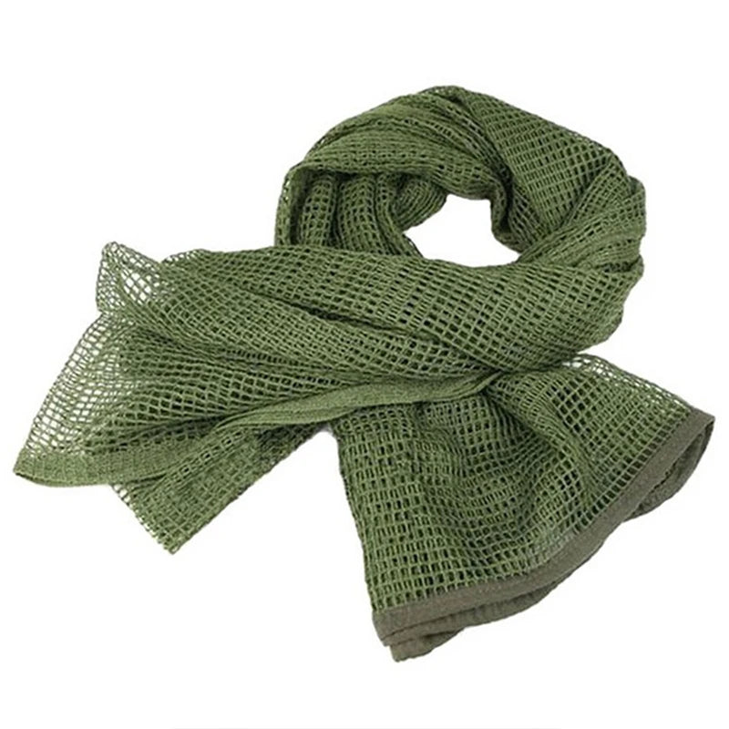 Factory Custom Outdoor Tactical Net Summer Sun Protection Breathable Bib Square Multi-purpose CS Camo Hunting Net Cover