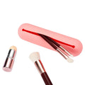 HZ Large Capacity Travel Cosmetics Bag Cross-Border Popular Matte Silicone Makeup Brush Storage Box Thickened Non-Deformable