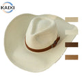 Hot-selling Super Large Wide Oversized Brim Men's Beach Summer Sunshade Denim Hat and Outdoor Straw Hat