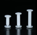 4/5/6/8/10/12mm POM White Black Plastic Nylon Chicago Screws Binding Post Nail Rivets for DIYBook HolsterKnife Sheath