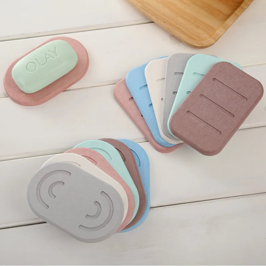 Soap Bar Case New Trend Eco-friendly Anti-slip Water Absorbent Durable Diatomaceous Earth Soap Dish Diatomite Soap Dish Holder