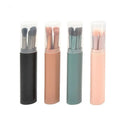 Professional 5pcs Travel Makeup Brush Set with Nylon Bristles Portable Small Face Makeup Brush Set with Packing