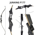 Junxing F177 Takedown Recurve Bow 30-50lbs Aluminum Riser 1.9LBS Lightweight Archery Bow for Hunting & Target