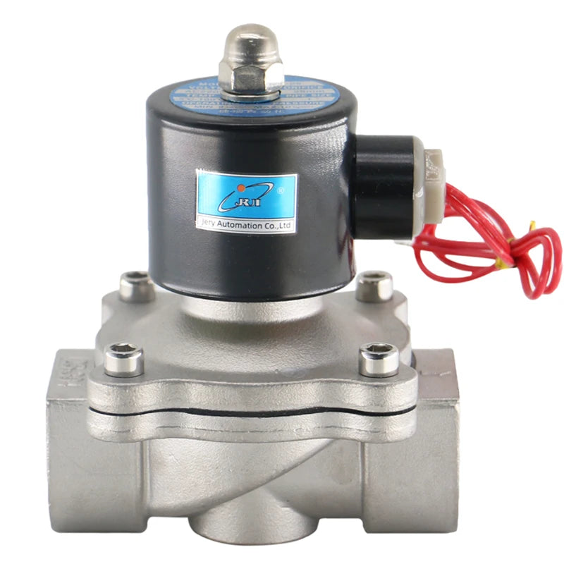 2S250-25 2/2 Way Normally Closed Stainless Steel Solenoid Valves Diaphragm Electric Water Valves 12V 24V 220V