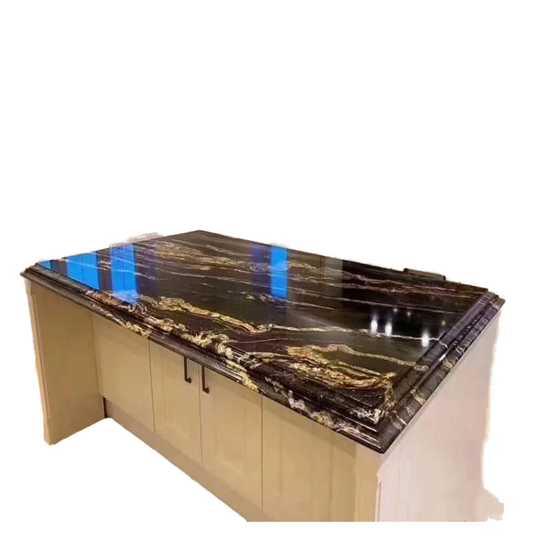 Wholesalers Natural Magma Gold Granite Slabs Beautifully Polished With Gold Veins Modern Design Marble Dining Wall Counter Tops