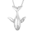 Wholesale Custom Minimalist Creative Design Jewelry Vintage Stainless Steel Whale Charm Pendant Necklace