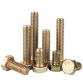 M8 M10grade 8 Hex Bolt Black Yellow Dacromet Electric Hot Dip Galvanized Zinc Din 933 Din 931 8.8 Hdg Hex Head Bolt and Nut