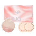 VOUO 2 1 Private Label Korean Pomegranate Essence Makeup Sunscreen Air Cushion Moisturizing BB CC Cream Foundation for Women