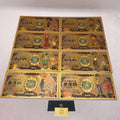 8 Types Japanese Kawaii Anime Digital Monster Digimon Cards Gold Banknote Collection for Kids Christmas Gift