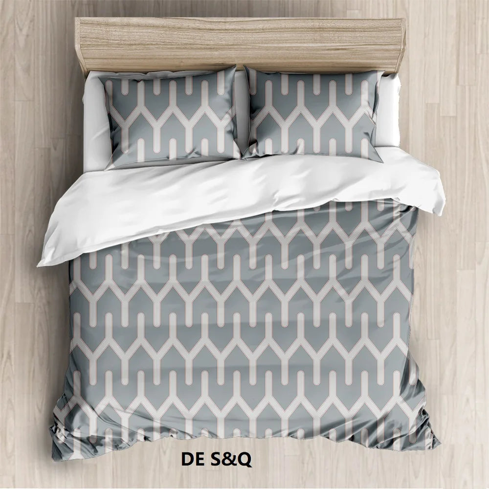 Digital Print Bedspread Duvet Cover Sets Quilt Covers  Luxury  Bedding Set