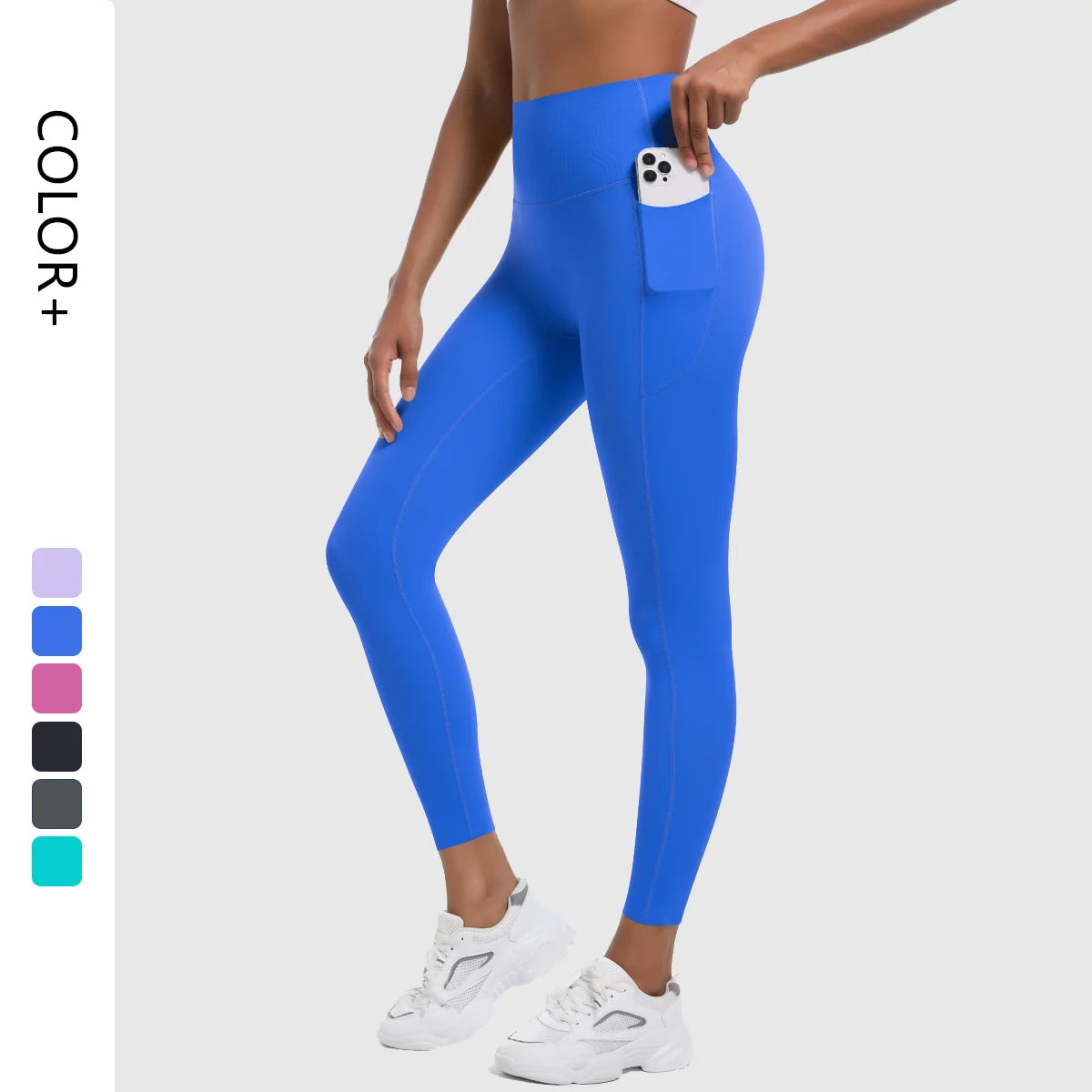 Women's High Waist Yoga Leggings Soft Stretchy Quick Dry Seamless Breathable Spandex Sports Leggings With Pockets  for Women