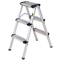 Aluminum Alloy Home Folding Double-Sided Ladder for Apartment Use