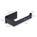 No Drilling SUS 304 Stainless Steel Strong Self Adhesive Matte Black Toilet Paper Holder
