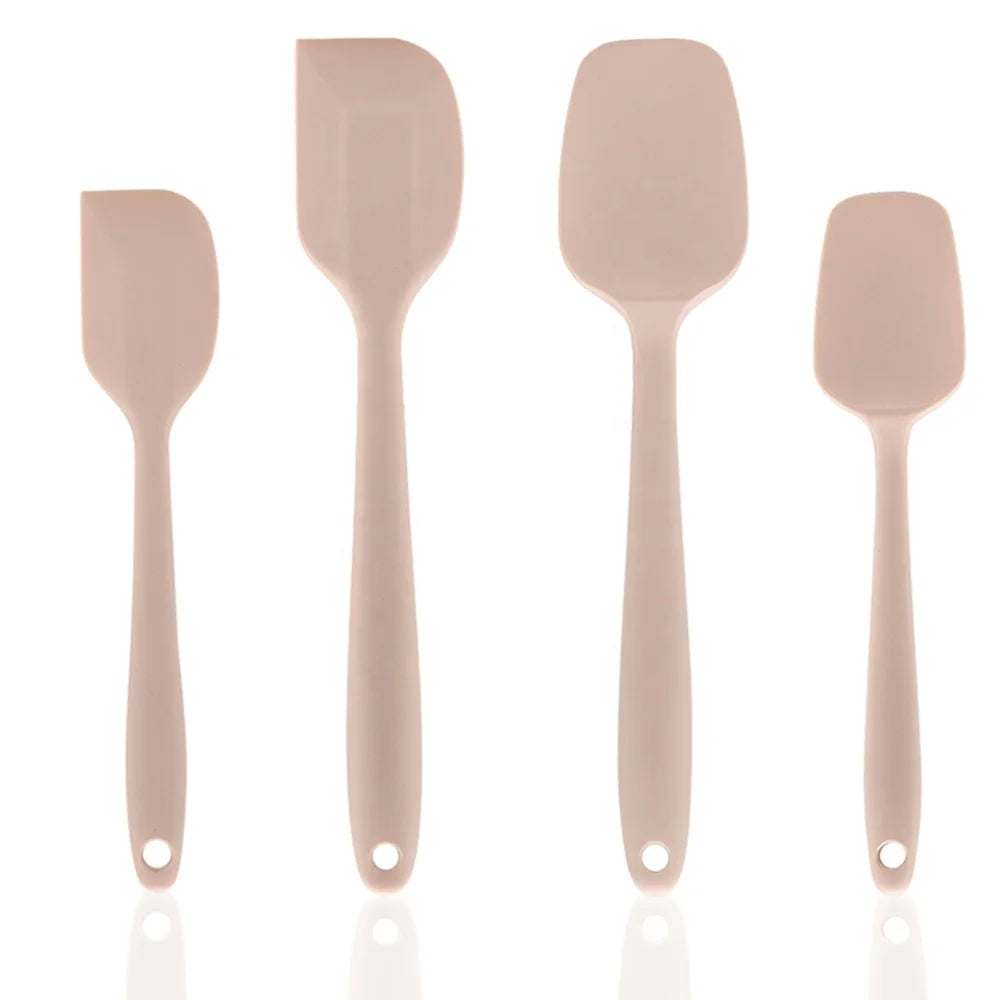 4 Piece Maximum Heat Resistant Baking Pink Nonstick Spatula Sets