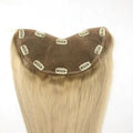 HQ Hot Selling Human Hair Extension Wig Clip Toupee U Part Lace INDIAN Hair Human Hair Topper Free Part Silk Base 16-24 Inches
