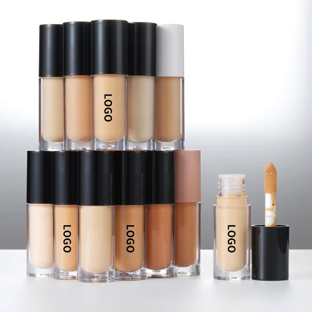 2025 Makeup up New High Definition Oil Control Long Wearing Coverage Balance Skin Tone Waterproof Liquid Concealer