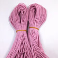 Wholesale Customized 3mm Multi-Color Braided Polyester Latex Drawcord with Printed Logo for Shoes Bags Garments