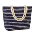 Printed Canvas Beach Bag Custom Factory Wholesale Production Cotton Rope Portable Shopping Bag Fashion Canvas Grocery Bag