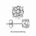 In Stock IGI Certified 1CT D VVS Diamond Studs 18K Gold Four Claws Stud Classic Design Lab Grown Diamond Earrings