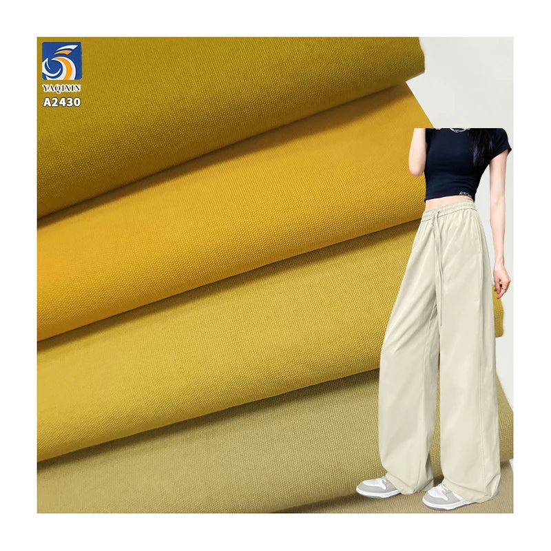A2430 160g/mÂ² 65% Cotton 35% Nylon Blended Thickened Plain Poplin Fabrics 50s Windbreaker Shorts Poplin Cotton Fabric