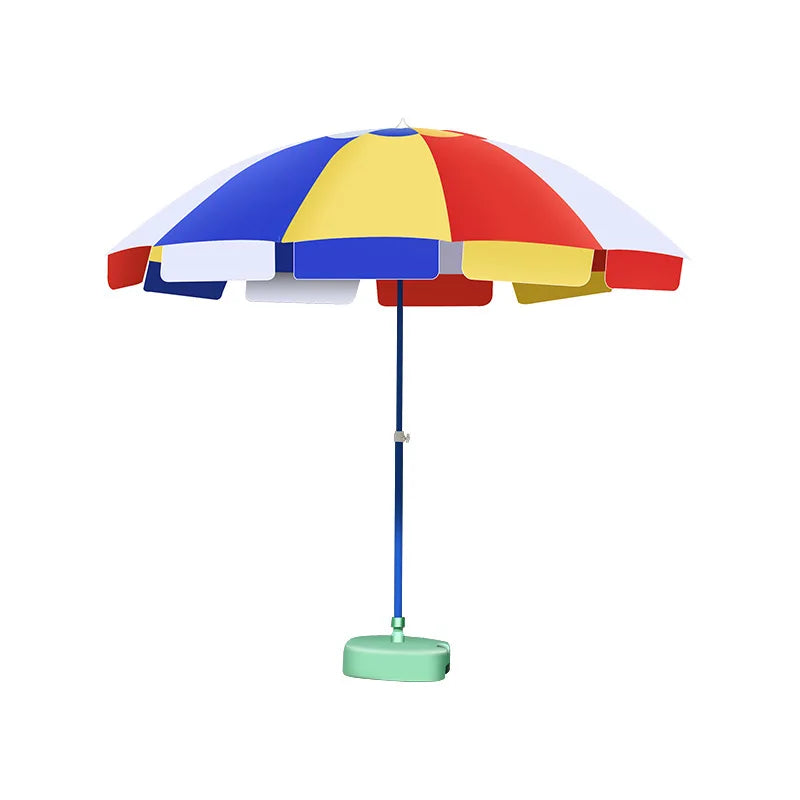 Factory Price Custom Beach Umbrella Straight Pattern Promotional Sun Umbrella